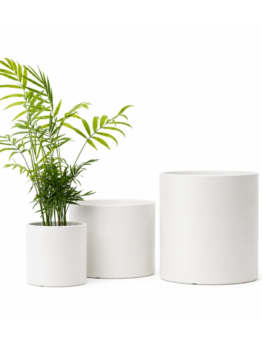 MACETA BLANCA CERÁMICA MINIMALISTA MACETA BLANCA CERÁMICA MINIMALISTA