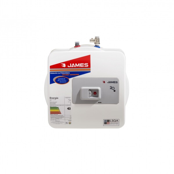 Calefon James 20L Con Tanque De Acero Salida Superior Calefon James 20L Con Tanque De Acero Salida Superior