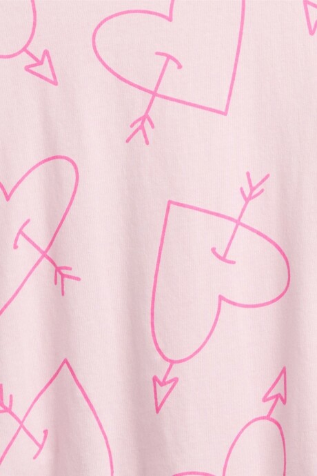 Remera Gráfico Toddler Niña Pink Hearts 558