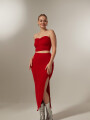 Falda Supin Rojo Coral