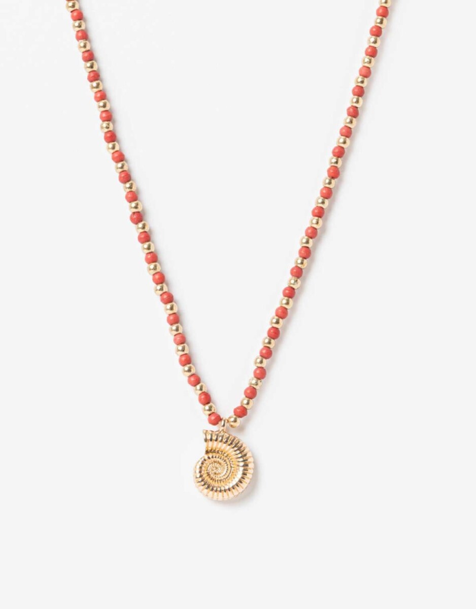 Collar Corto Con Dije - Combinacion Bicolor 