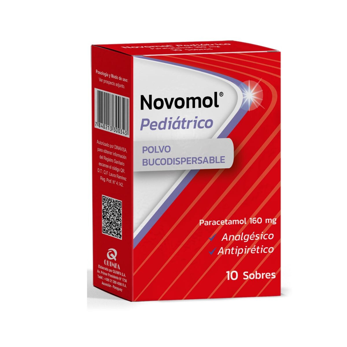 NOVOMOL PEDIATRICO CJ X 10 SOBRES 