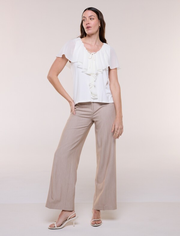 Blusa Volados CRUDO