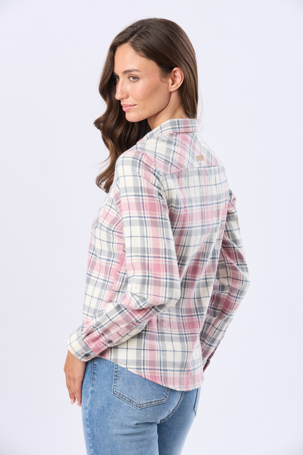 CAMISA VIYELA CUADROS Beige