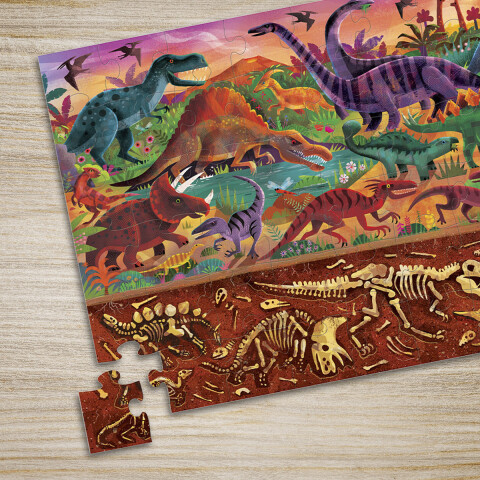Puzzle Crocodile Creek 48 Piezas 45 cm x 60 cm Dinosaurios