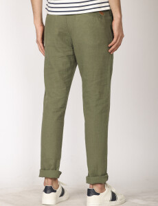 080707 PANTALÓN LINO HARRY Verde