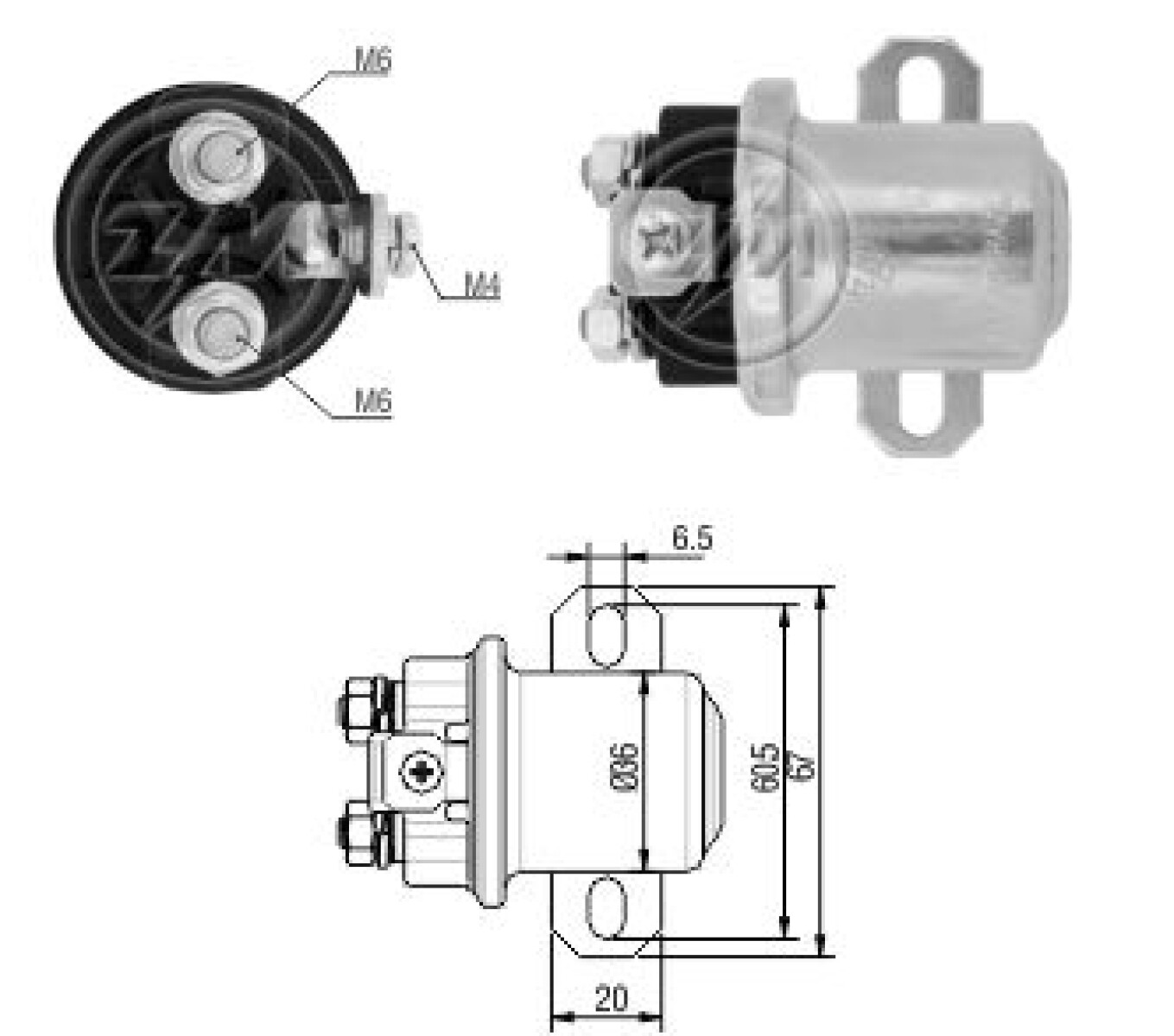 AUTOMATICO DE ARRANQUE - AUTOMTICO AUX.D.REMY 24V 37MT ZM 