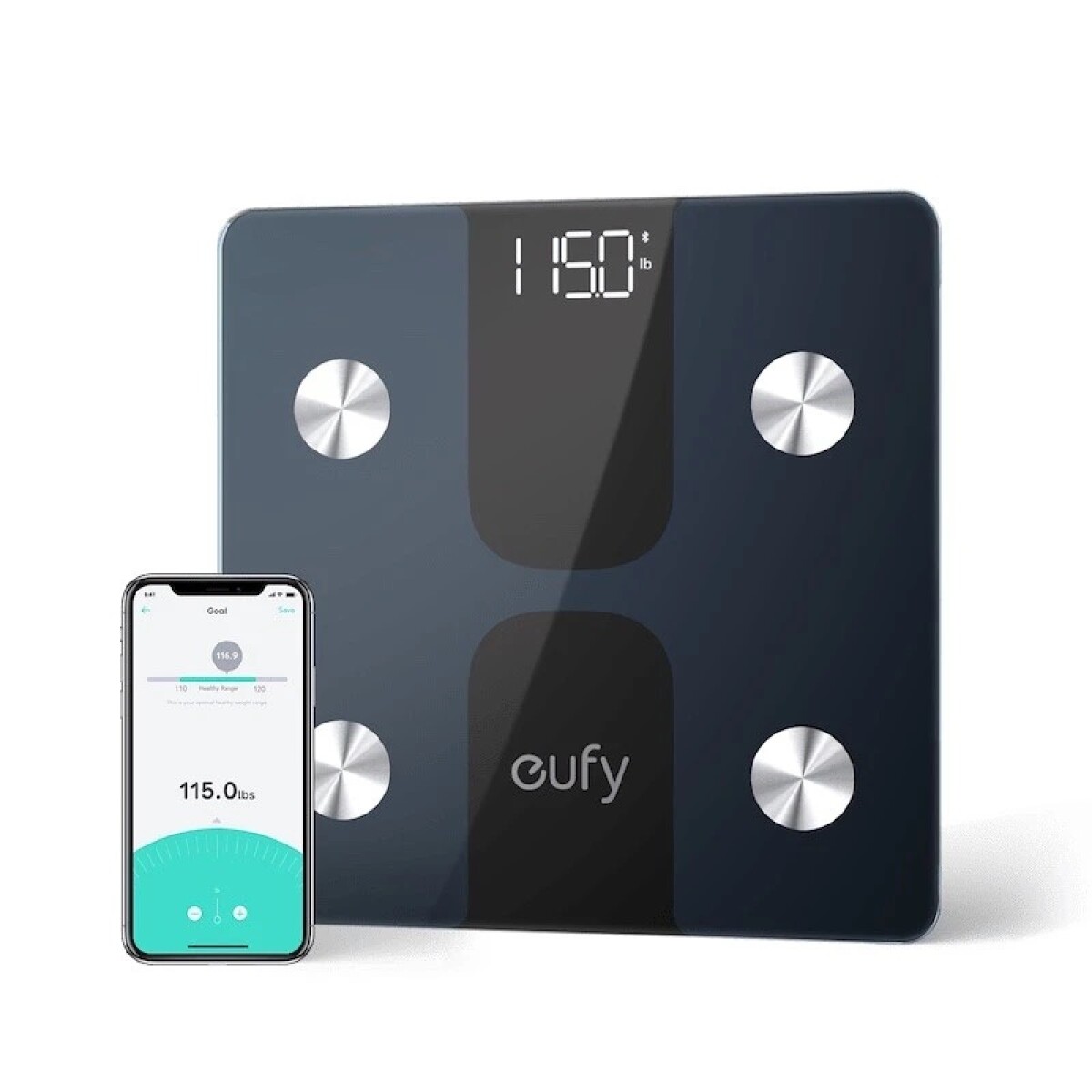 Balanza Eufy Smart Scale C1 Negra Max 180k Con App 