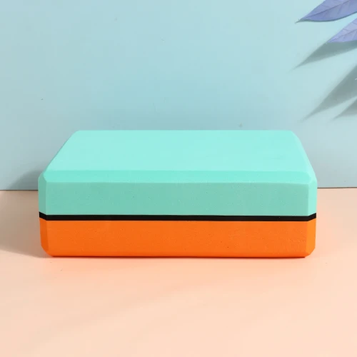 Ladrillo Para Yoga Bicolor - Naranja Y Verde Ladrillo Para Yoga Bicolor - Naranja Y Verde