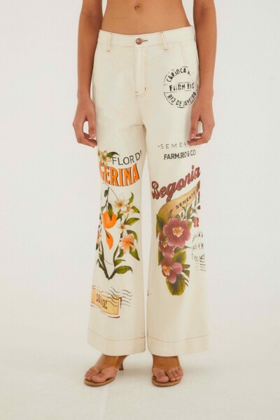 PANTALON DENIM ESTAMPADO Jean