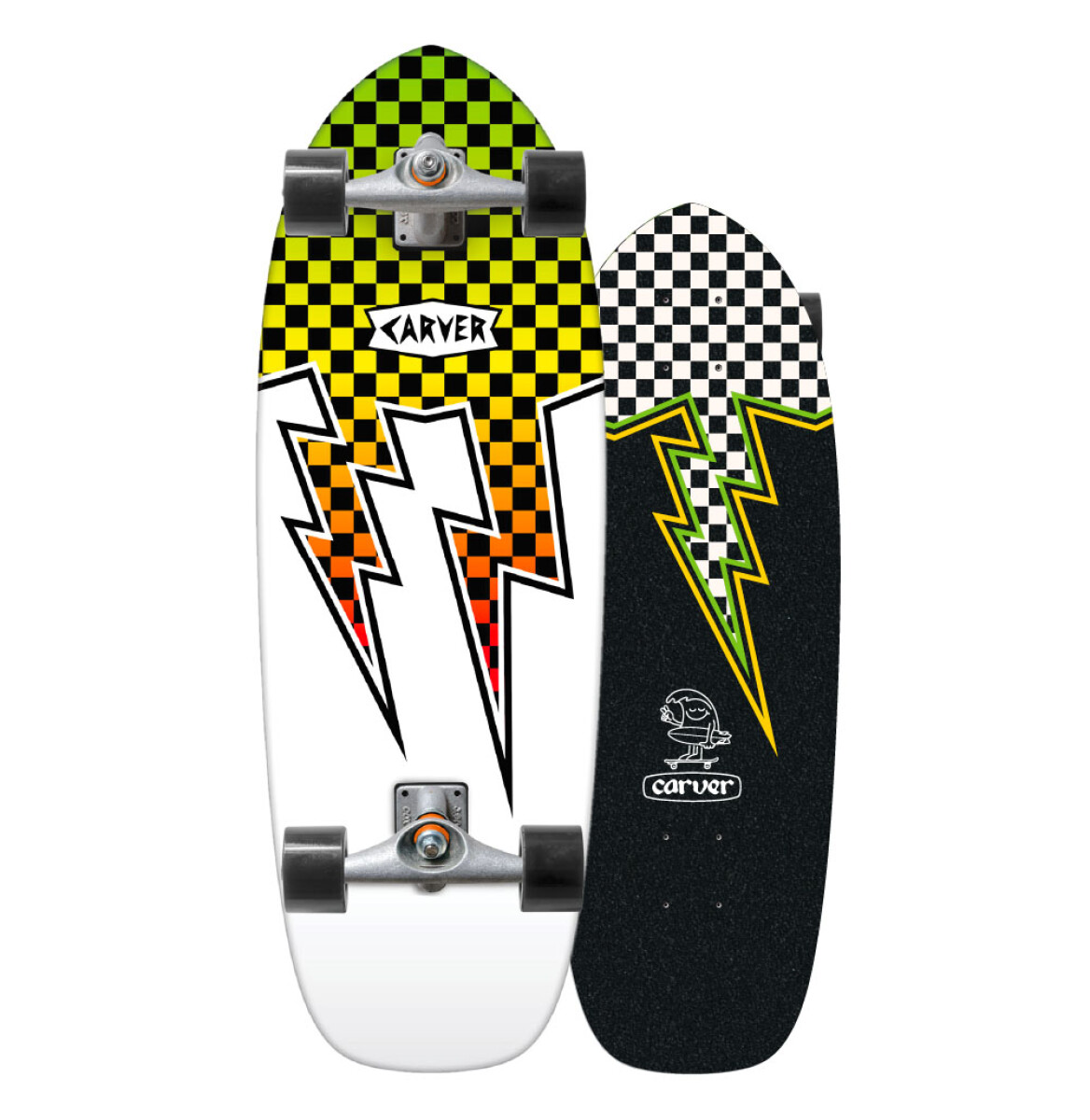 Carver Mini C5 Zapper Snapper 27" x 9.18" - Surfskate completo 