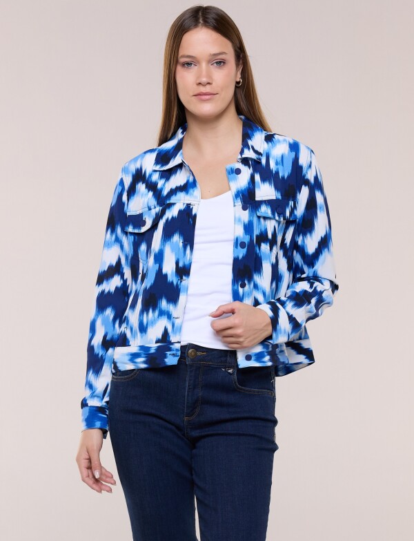 Camperita Liviana Estampada AZUL/MULTI