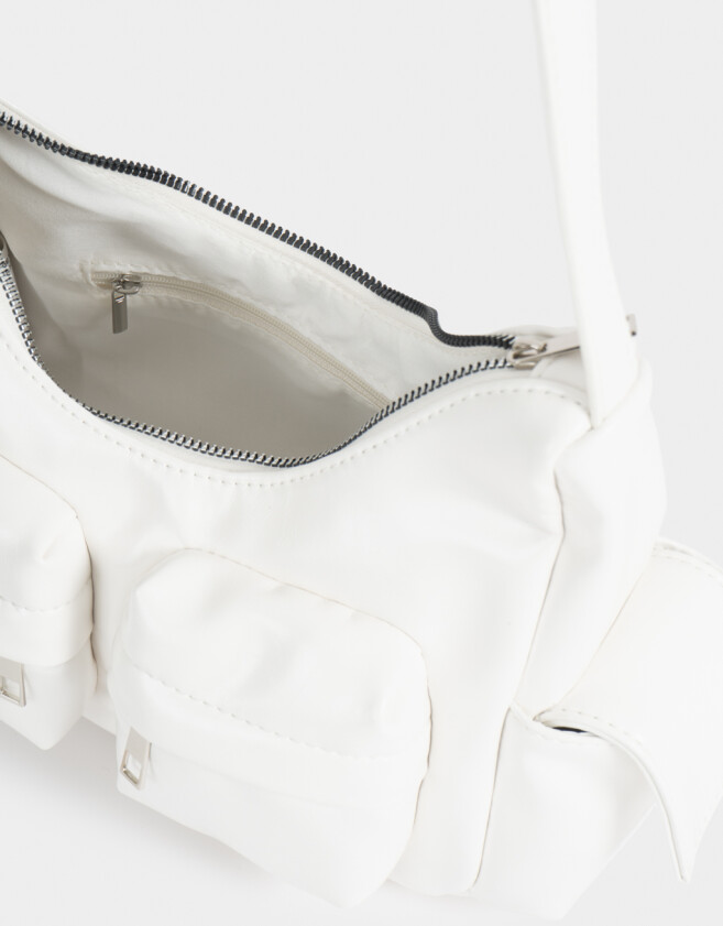 Bandoleras Bandolera Multipocket Crudo - Blanco Crudo