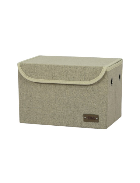 CAJA ORGANIZADOR REC C/TAPA 30X20XH20CM TELA BEIGE CAJA ORGANIZADOR REC C/TAPA 30X20XH20CM TELA BEIGE