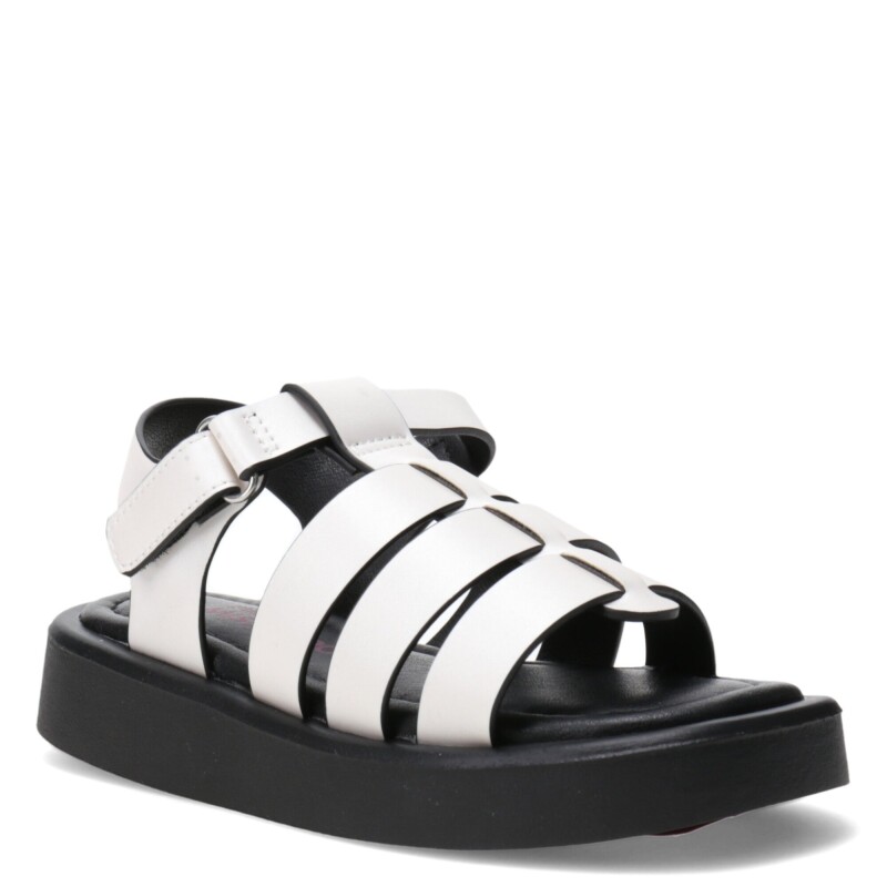 Sandalias de Niña MINI Miss Carol DUGA estilo franciscana Blanco Hueso