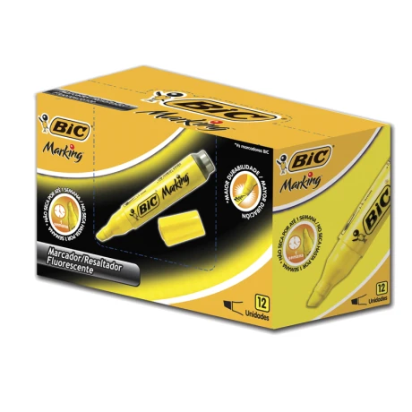 Destacador BIC marking box unidad Amarillo
