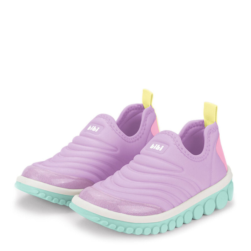 Championes de Niña Bibi Roller 2.0 Lila - Verde Agua
