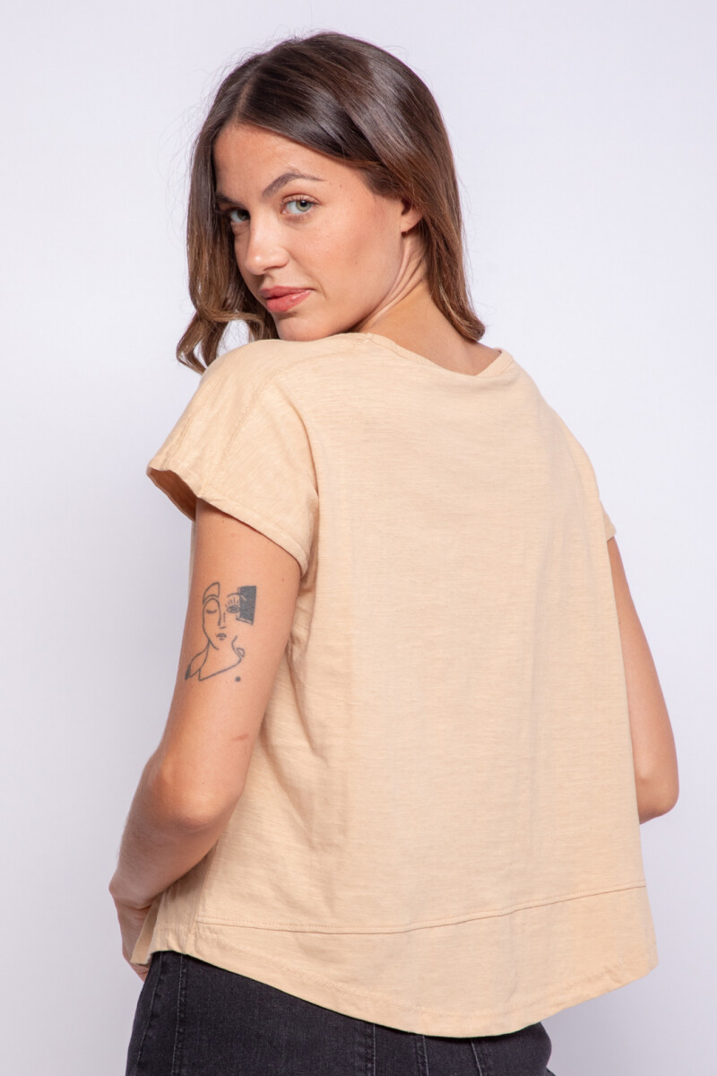 REMERA FANCINE Beige