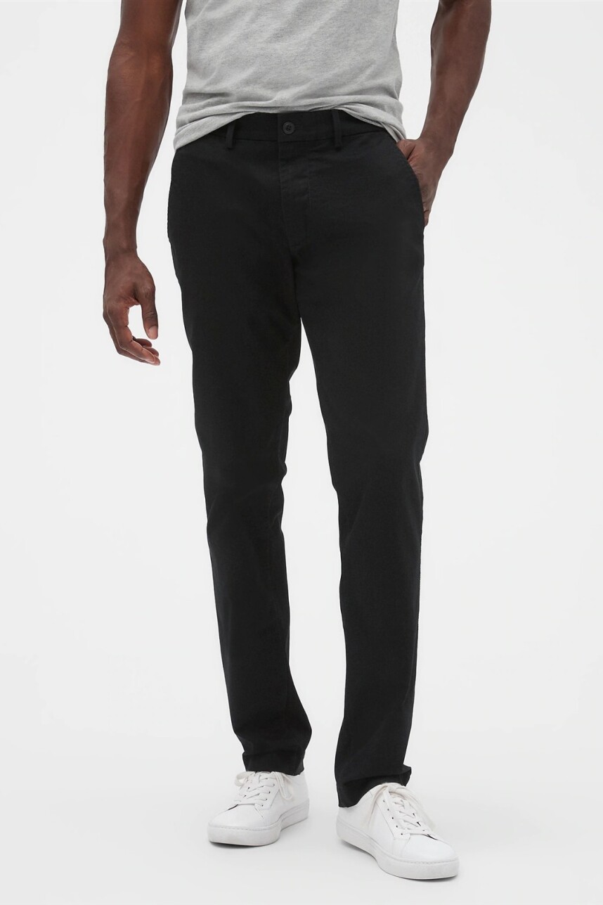 V-ESSENTIAL KHAKI SLIM FIT True Black