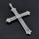 Cruz En Platino, Brillantes, Perlas Y Diamantes Cruz En Platino, Brillantes, Perlas Y Diamantes