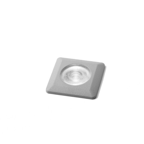 Luminaria de embutir LED piso gris IP67 50x50mm FL0946