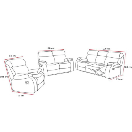 Sillon reclinable 2 cuerpos Sillon reclinable 2 cuerpos