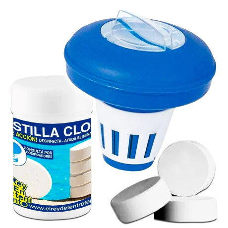 Set Boya Cloro Piscina + 1Kg Cloro Triple Acción Set Boya Cloro Piscina + 1Kg Cloro Triple Acción