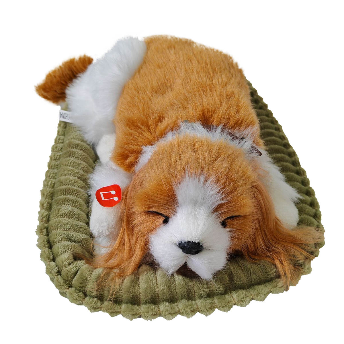 Peluche Respira Gato Perro C/Cama Mascota Sonido - Perro 