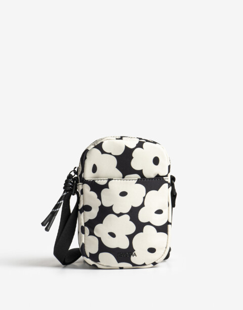 Complemento Marroquinería Nylon Pouch En Material Estampado - Estampado Flores