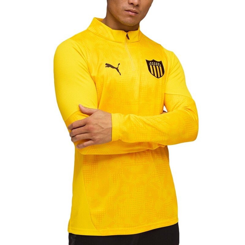Puma Buzo Cap Training 1/4 Zip Top Amarillo