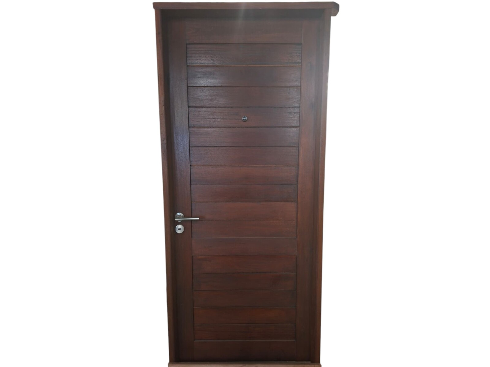 Puerta exterior eucalipto 0.90x2.05m derecha 