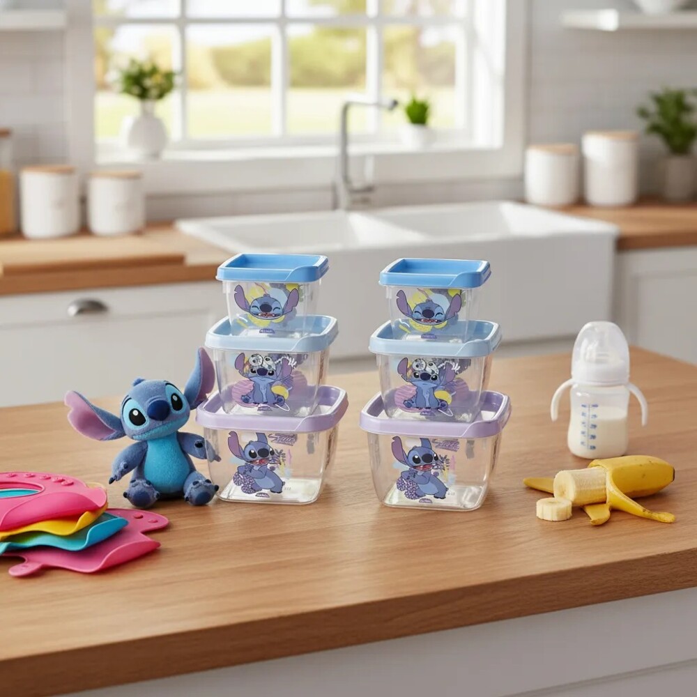 Set x3 tupper diseños lilo stich