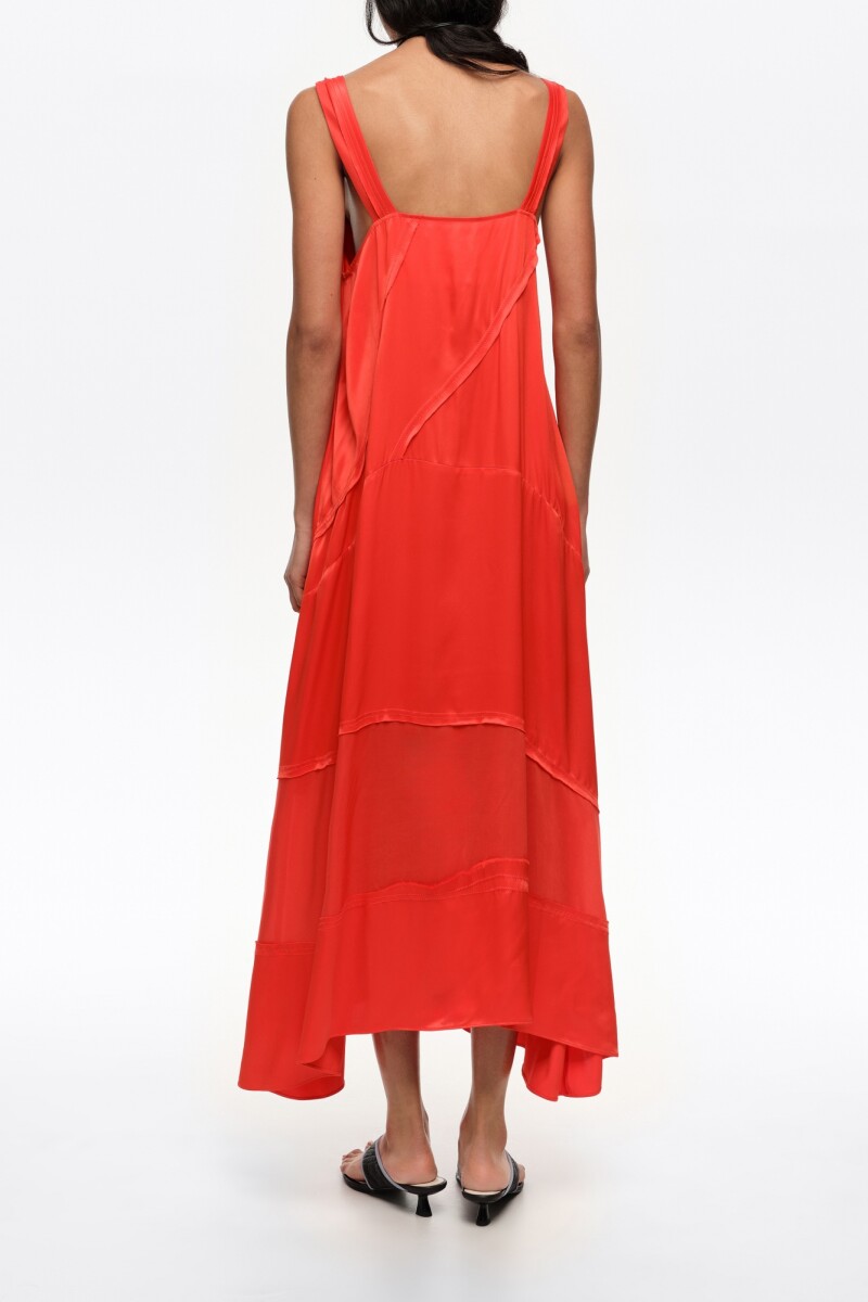 VESTIDO VUELO Rojo