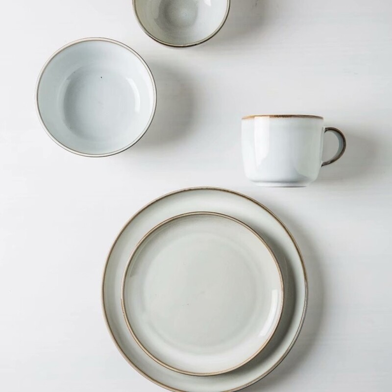 PLATO DE MESA CERAMICA GRIS ORGANIC D25CM PLATO DE MESA CERAMICA GRIS ORGANIC D25CM
