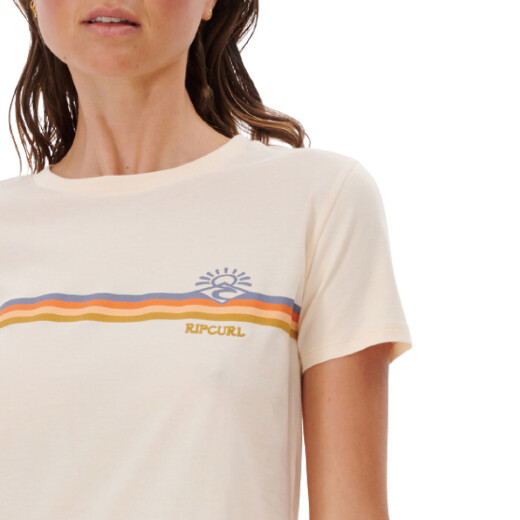 Remera MC Rip Curl Melting Waves Standard Tee - Blanco Remera MC Rip Curl Melting Waves Standard Tee - Blanco