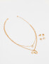 Bijouterie Set Bañada en Oro Bijou Set Con Corazón Bañado En Oro - Dorado