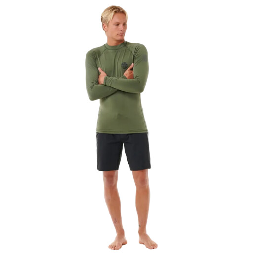 Lycra Rip Curl Icons Upf Brushed - Verde Lycra Rip Curl Icons Upf Brushed - Verde