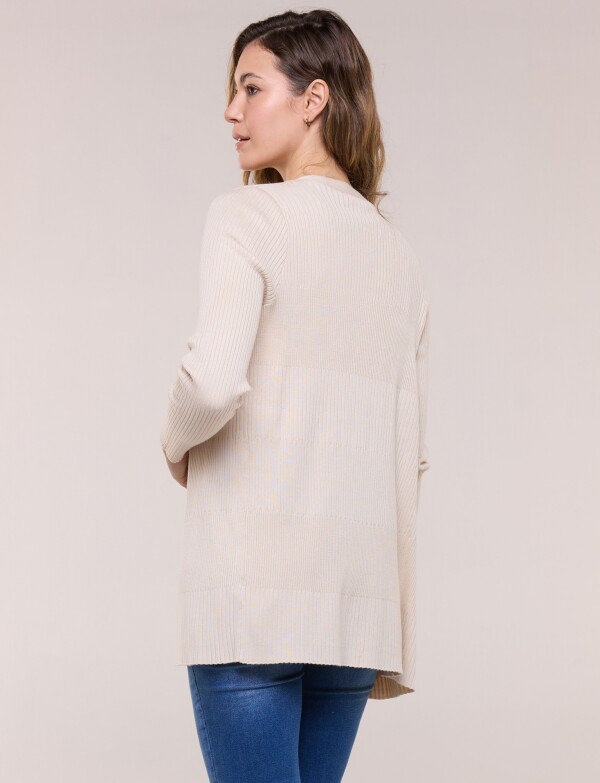 Cardigan Abierto BEIGE