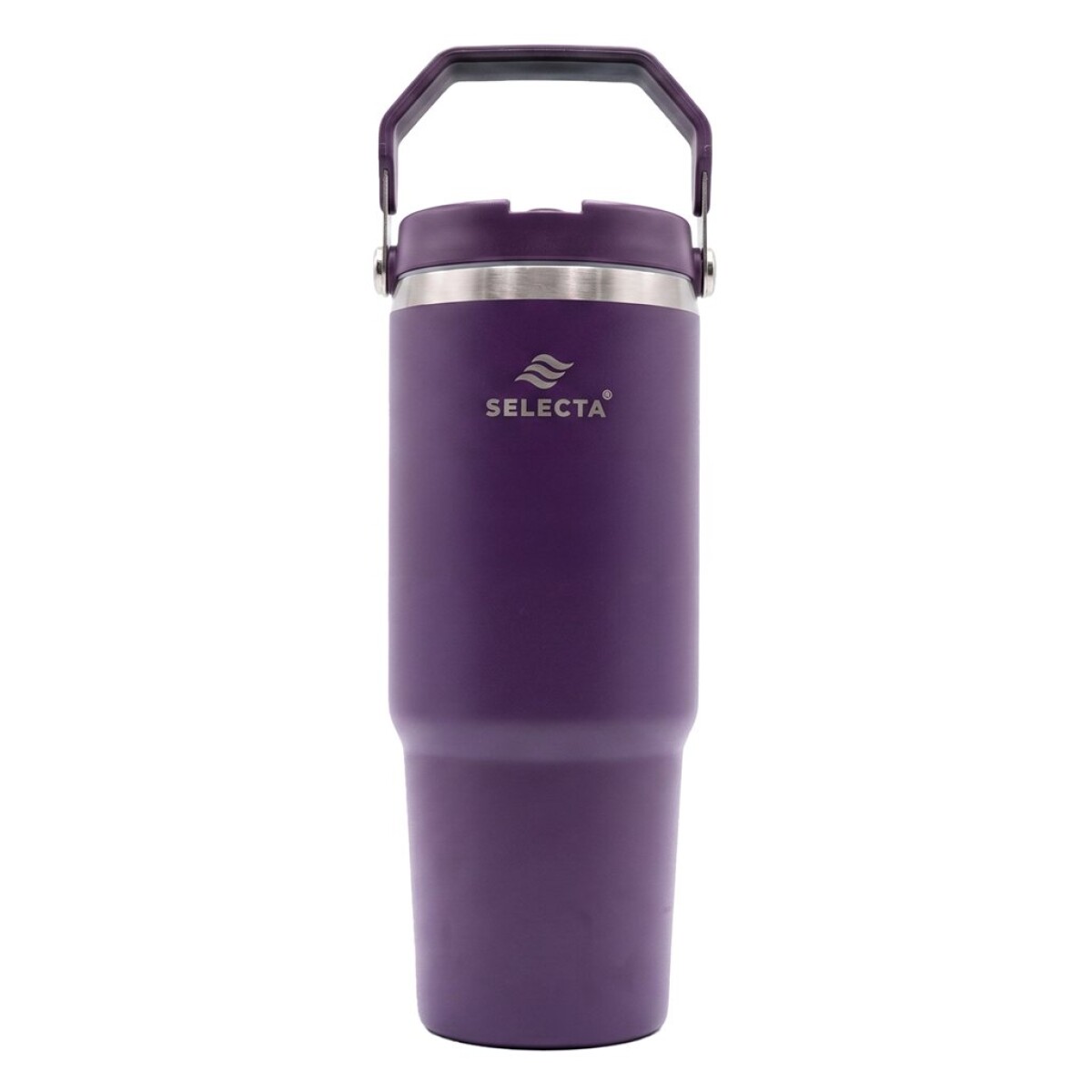 MUG TERMICO C/PICO 900ML ACERO VIOLETA 
