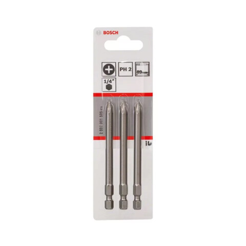 3 puntas para atornillar Phillips 2 89mm Bosch BS8090