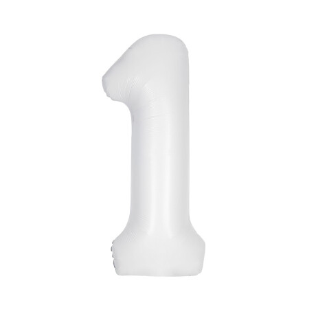 Globo Nº 1 Blanco 75 cm Sc