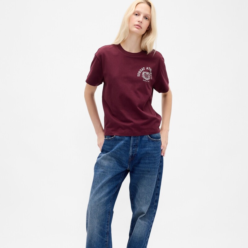 GRAPHICS - SS EDITOR TEE SUNDAY ATHLETIC TUSCAN RED