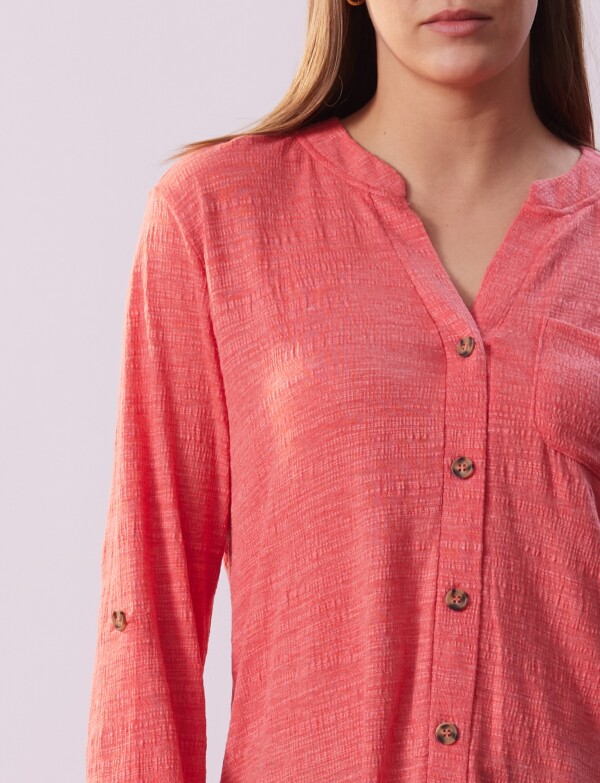 Blusa Botones CORAL