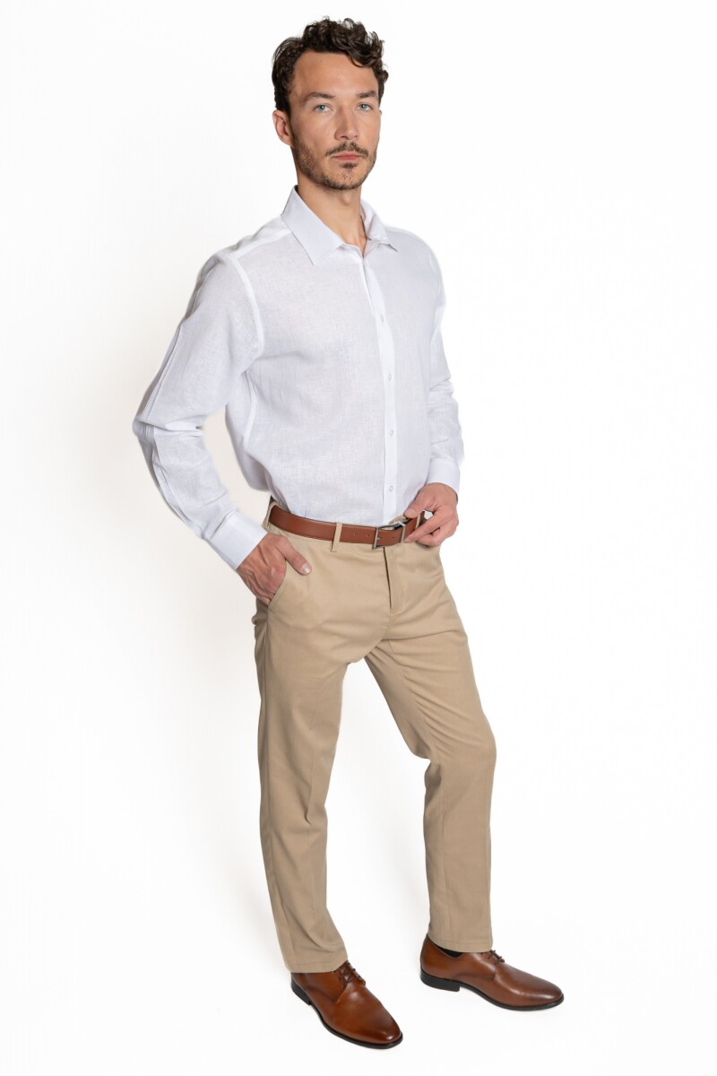 Camisa Lino-Cotton Guarnieri BLANCO