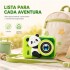 Cámara de Fotos Digital Infantil Panda Recargable VERDE