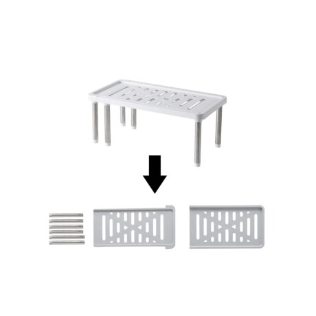 RACK ORGANIZADOR EXTENSIBLE 34.8*18*15.5CM GRIS