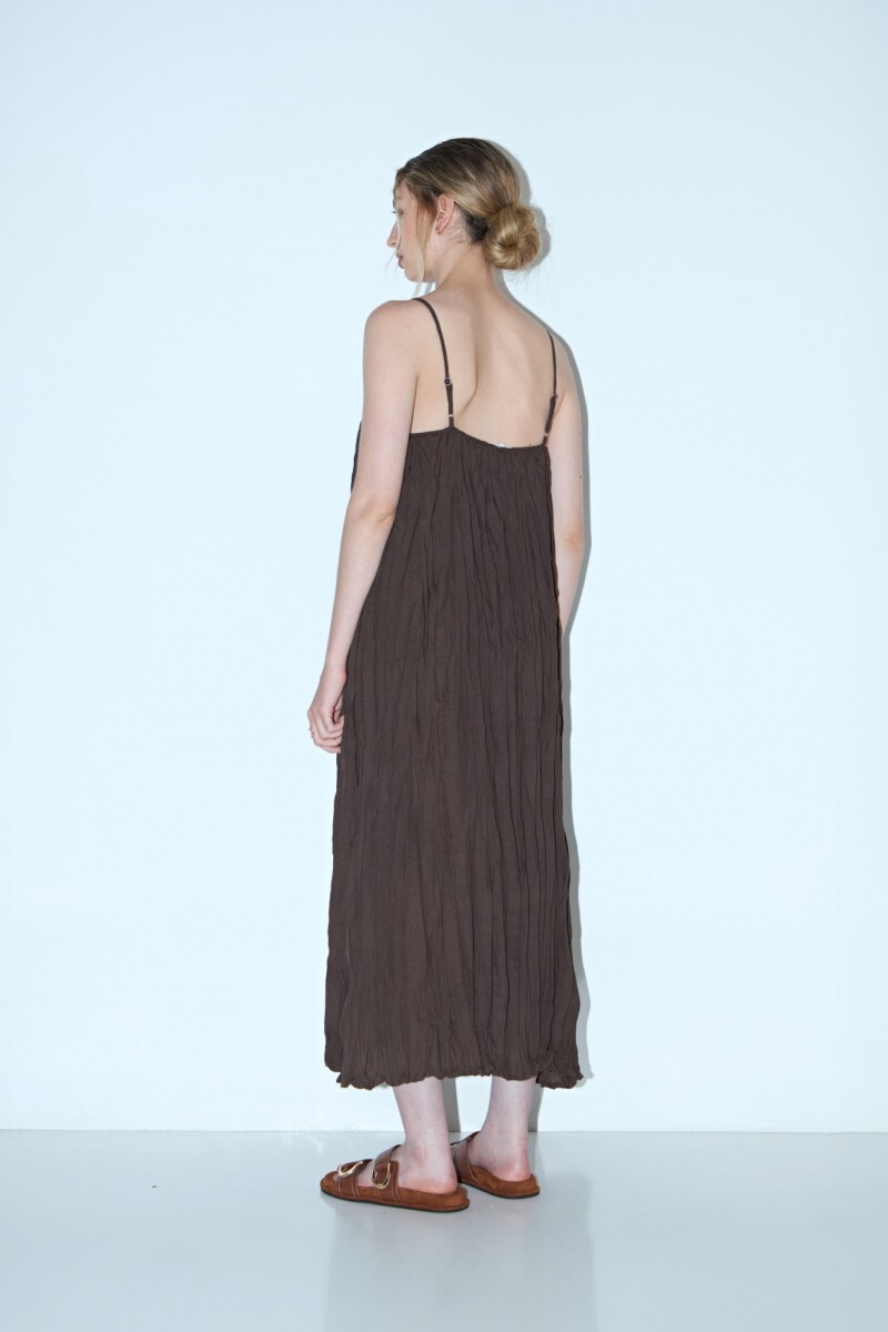PREVENTA Vestido largo abierto marrón