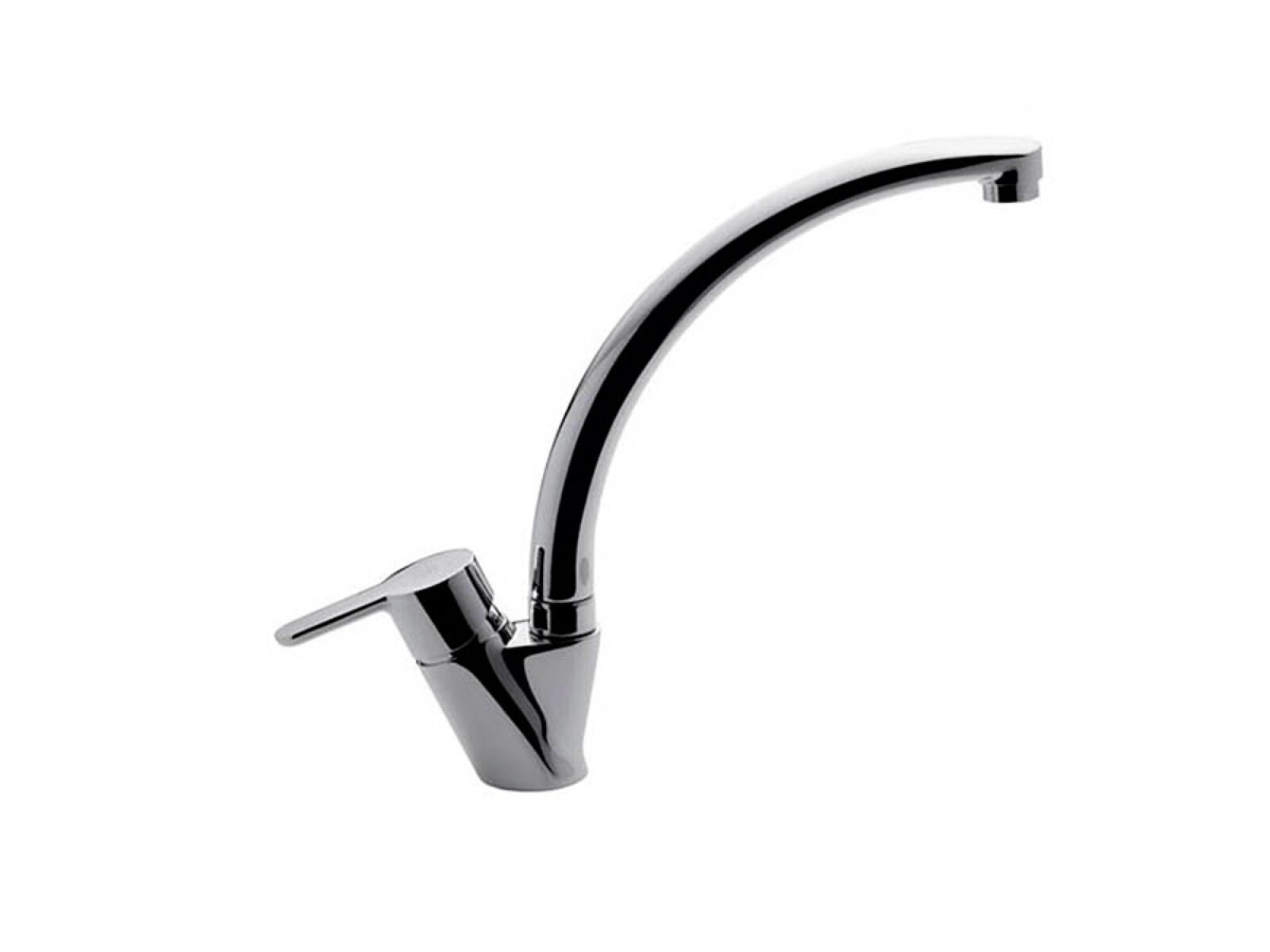 Griferia De Cocina Monocomando Linea Puelo Fv Pico Alto Cromo 