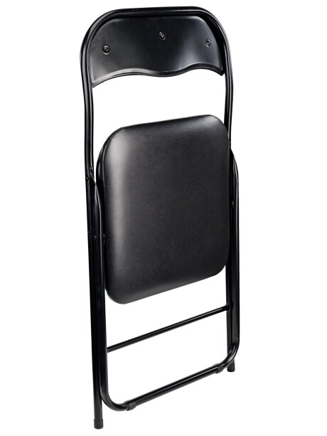 Silla plegable VIUF polipiel/acero negro Silla plegable VIUF polipiel/acero negro