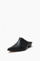 Zueco Iris de cuero negro